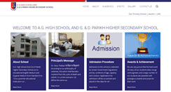 Desktop Screenshot of aghighschool.ac.in